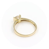 Μονόπετρο δαχτυλίδι χρυσό - GD385