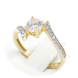 Μονόπετρο δαχτυλίδι χρυσό - GD386