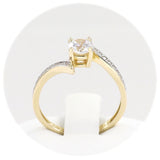 Μονόπετρο δαχτυλίδι χρυσό - GD386