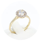 Μονόπετρο δαχτυλίδι χρυσό - GD387