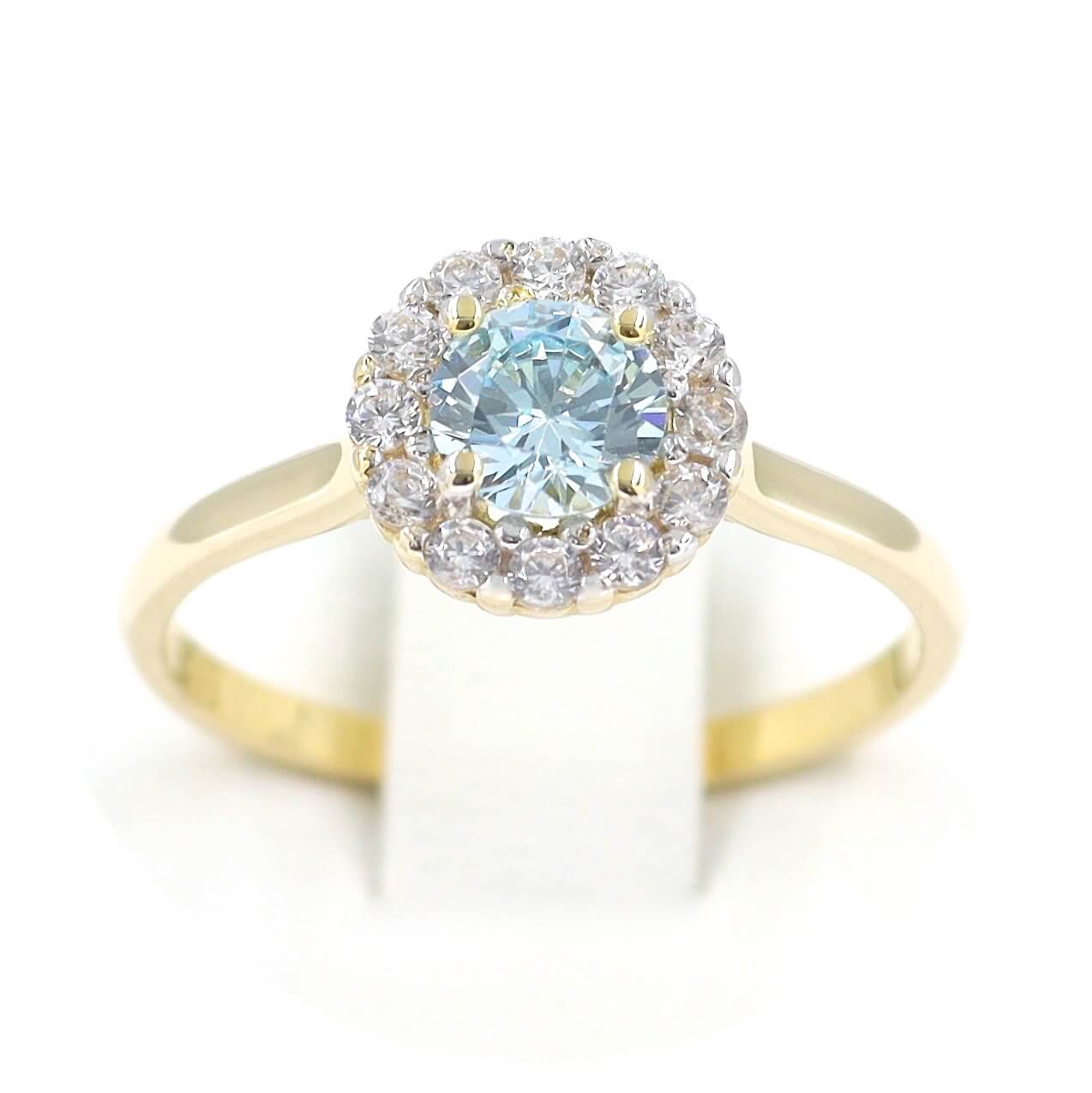 Μονόπετρο δαχτυλίδι χρυσό - GD388