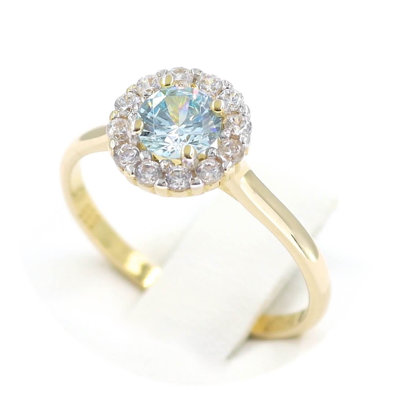 Μονόπετρο δαχτυλίδι χρυσό - GD388