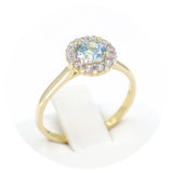 Μονόπετρο δαχτυλίδι χρυσό - GD388