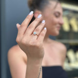 Μονόπετρο δαχτυλίδι χρυσό - GD388