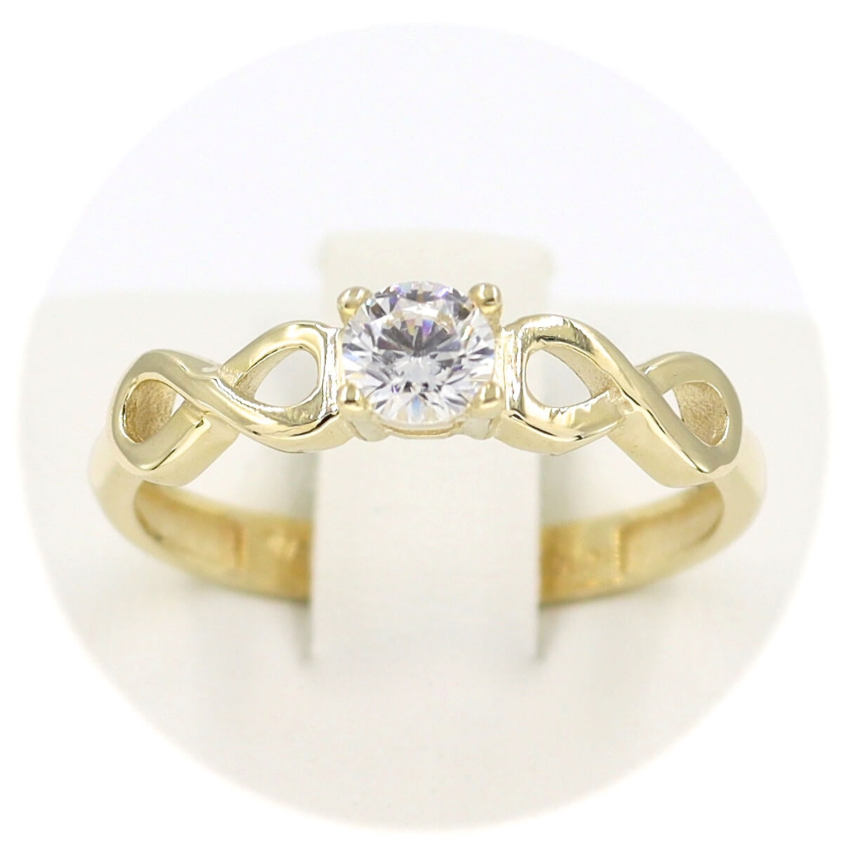 Μονόπετρο δαχτυλίδι χρυσό - GDZ294