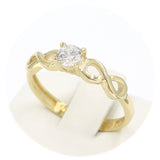 Μονόπετρο δαχτυλίδι χρυσό - GDZ294