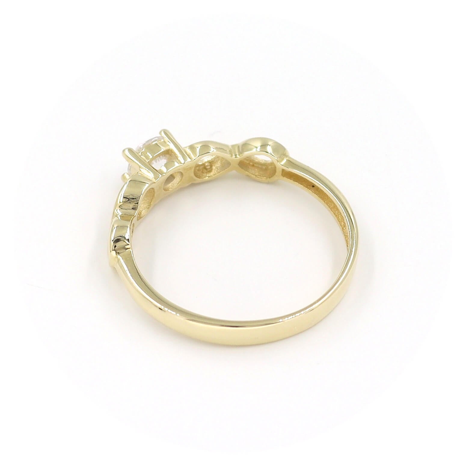 Μονόπετρο δαχτυλίδι χρυσό - GDZ294