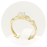 Μονόπετρο δαχτυλίδι χρυσό - GDZ294