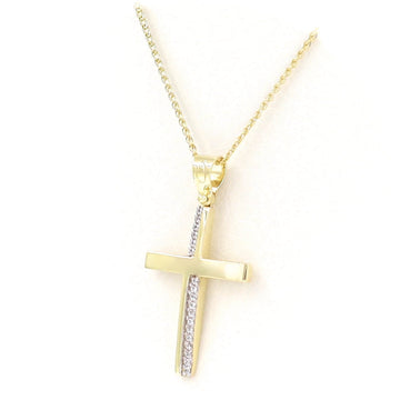 Βαπτιστικός σταυρός με αλυσίδα