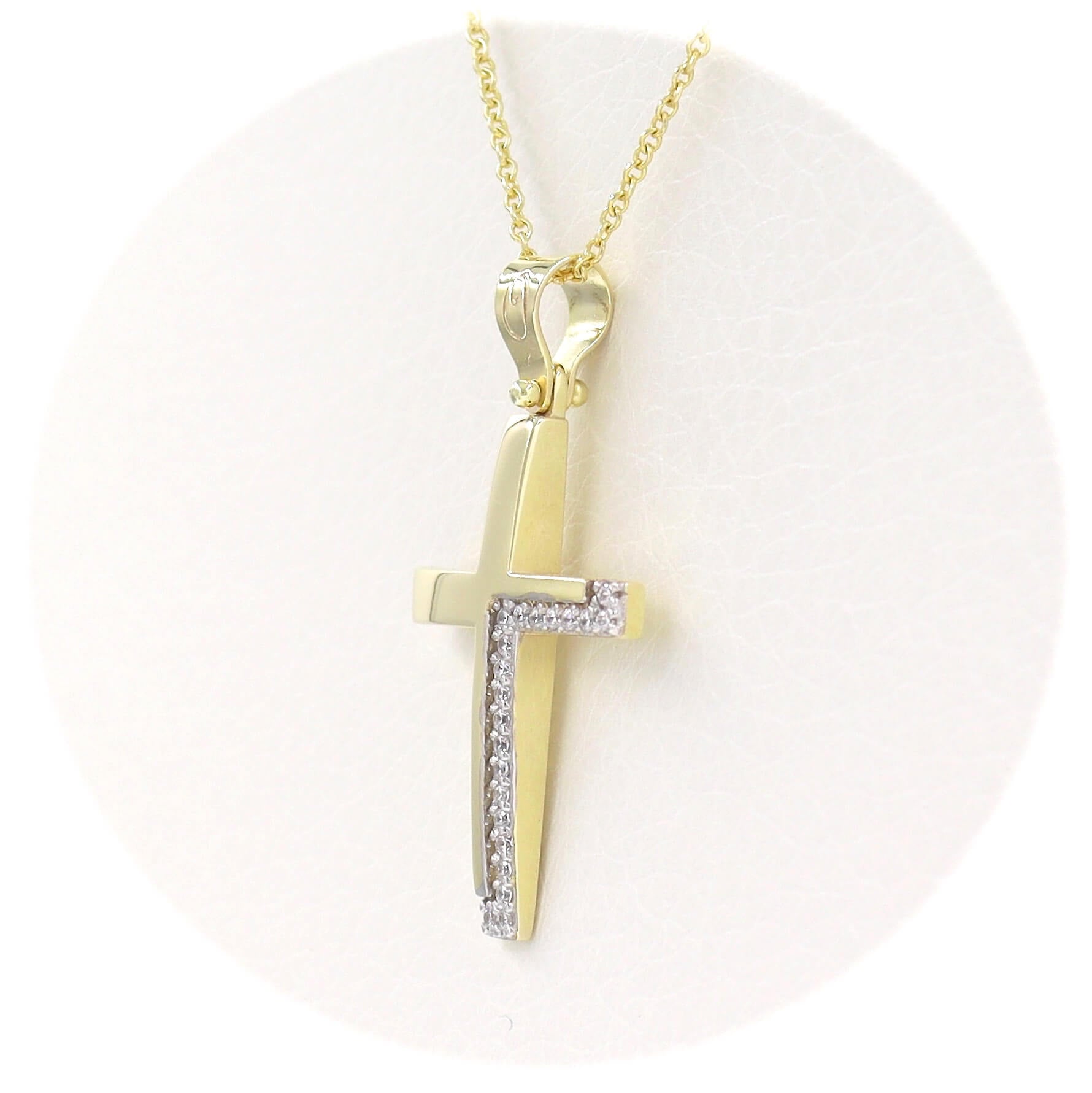 Βαπτιστικός σταυρός με αλυσίδα