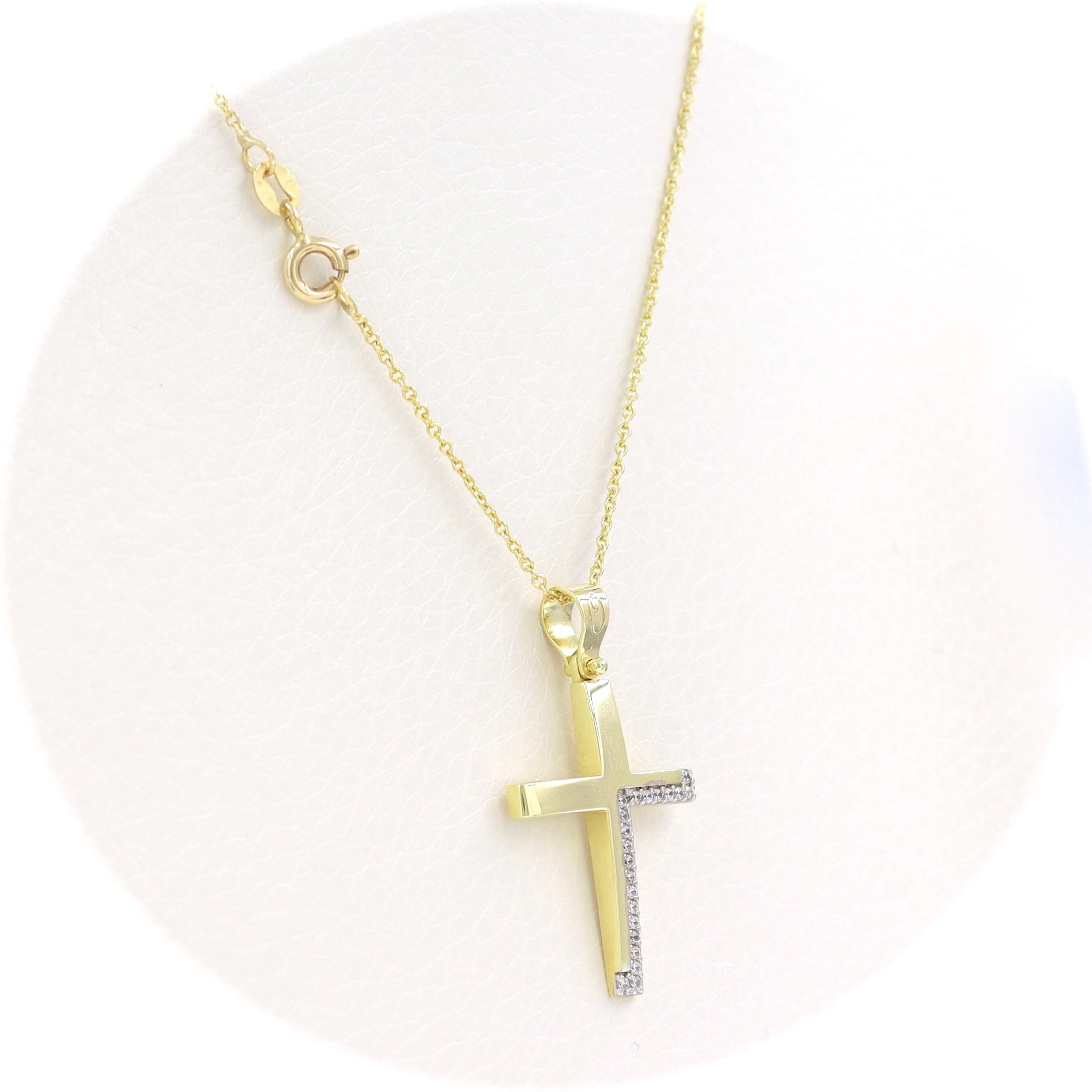 Βαπτιστικός σταυρός με αλυσίδα