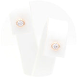 Ασημένια σκουλαρίκια σε ροζ χρυσό χρώμα 4.20mm