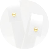 Ασημένια επίχρυσα σκουλαρίκια μπίλιες 3.00mm