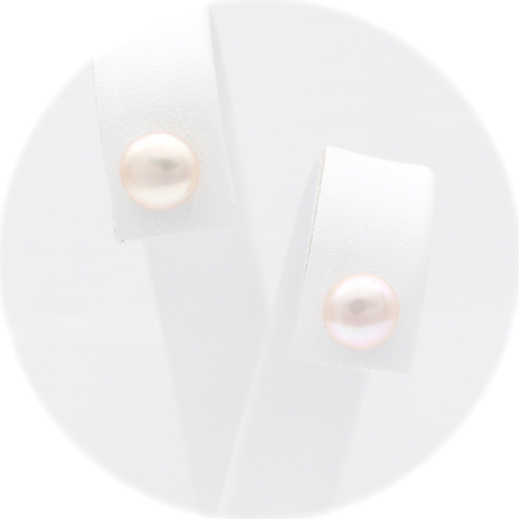 Ασημένια σκουλαρίκια με μαργαριτάρια 6.50mm