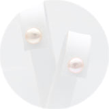 Ασημένια σκουλαρίκια με μαργαριτάρια 6.50mm