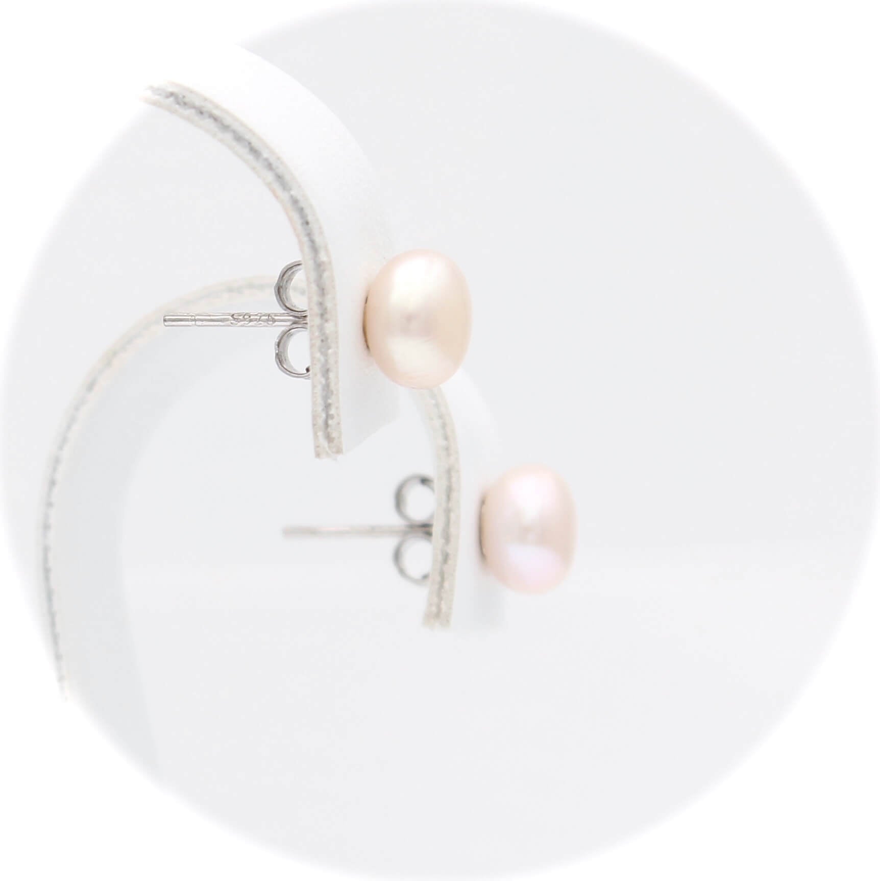 Ασημένια σκουλαρίκια με μαργαριτάρια 6.50mm