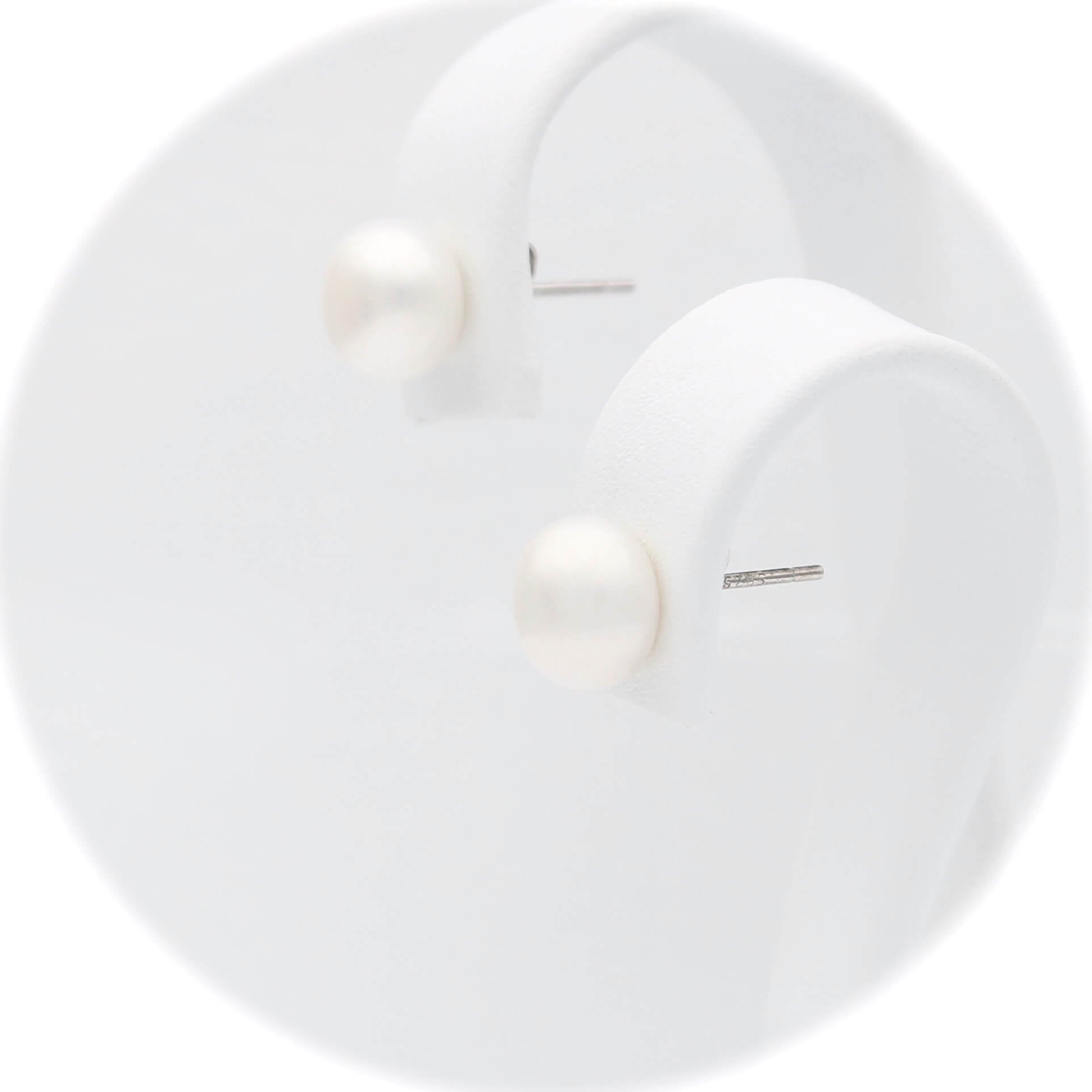 Ασημένια σκουλαρίκια με μαργαριτάρια 7.80mm