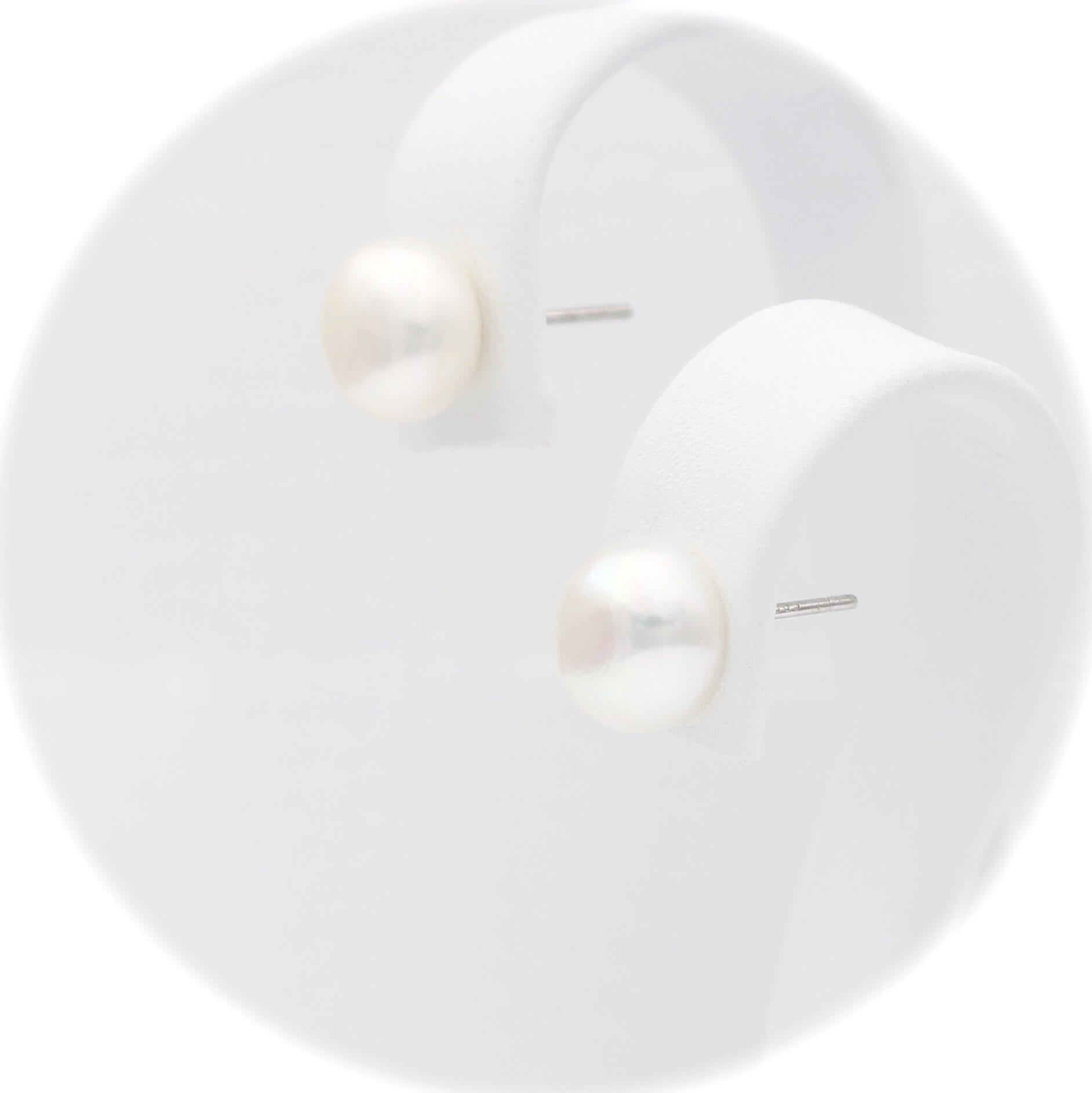 Ασημένια σκουλαρίκια με μαργαριτάρια 8.50mm