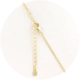 Ασημένιο κολιέ με σχέδιο καρφί από λευκές πέτρες ζιργκόν