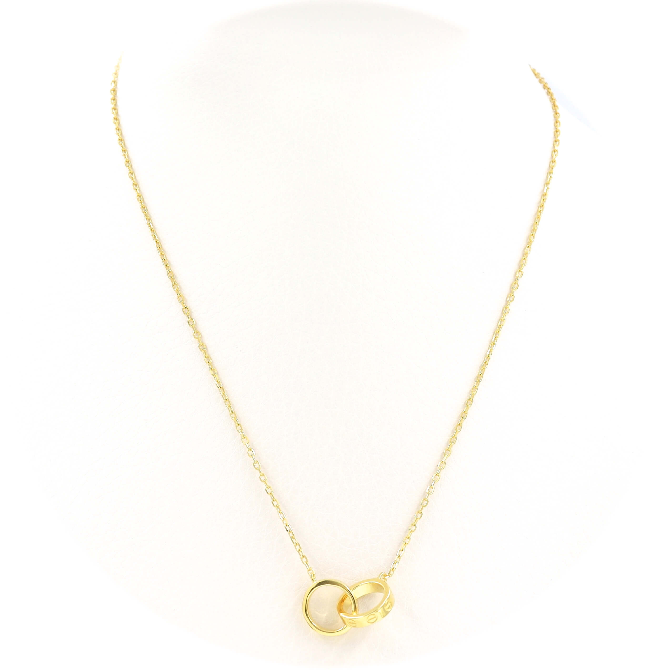 Ασημένιο επιχρυσωμένο γυναικείο κολιέ 925