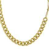 Ασημένιο επιχρυσωμένο κολιέ 925 Vogue με σχέδιο κουρμέτ