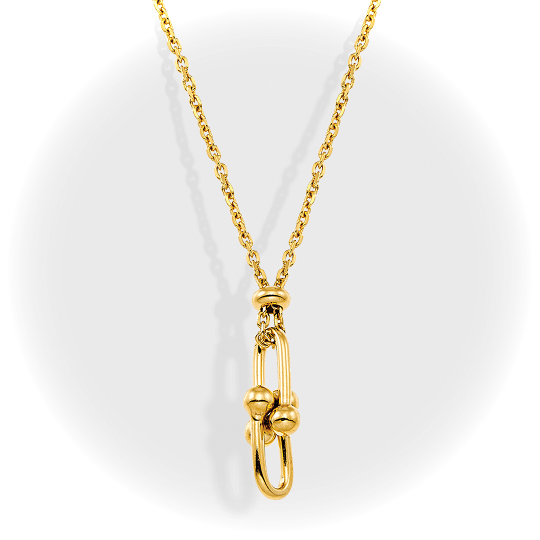 Ασημένιο επιχρυσωμένο κολιέ Vogue