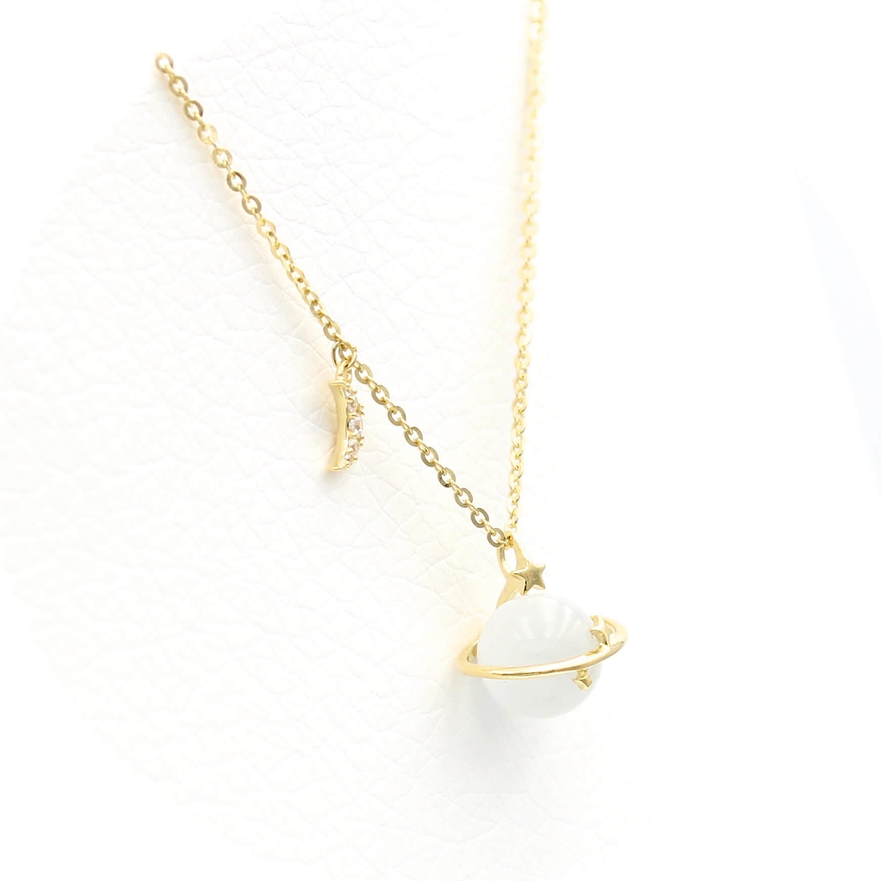 Επίχρυσο κολιέ 925 με φεγγαρόπετρα