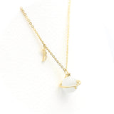 Επίχρυσο κολιέ 925 με φεγγαρόπετρα