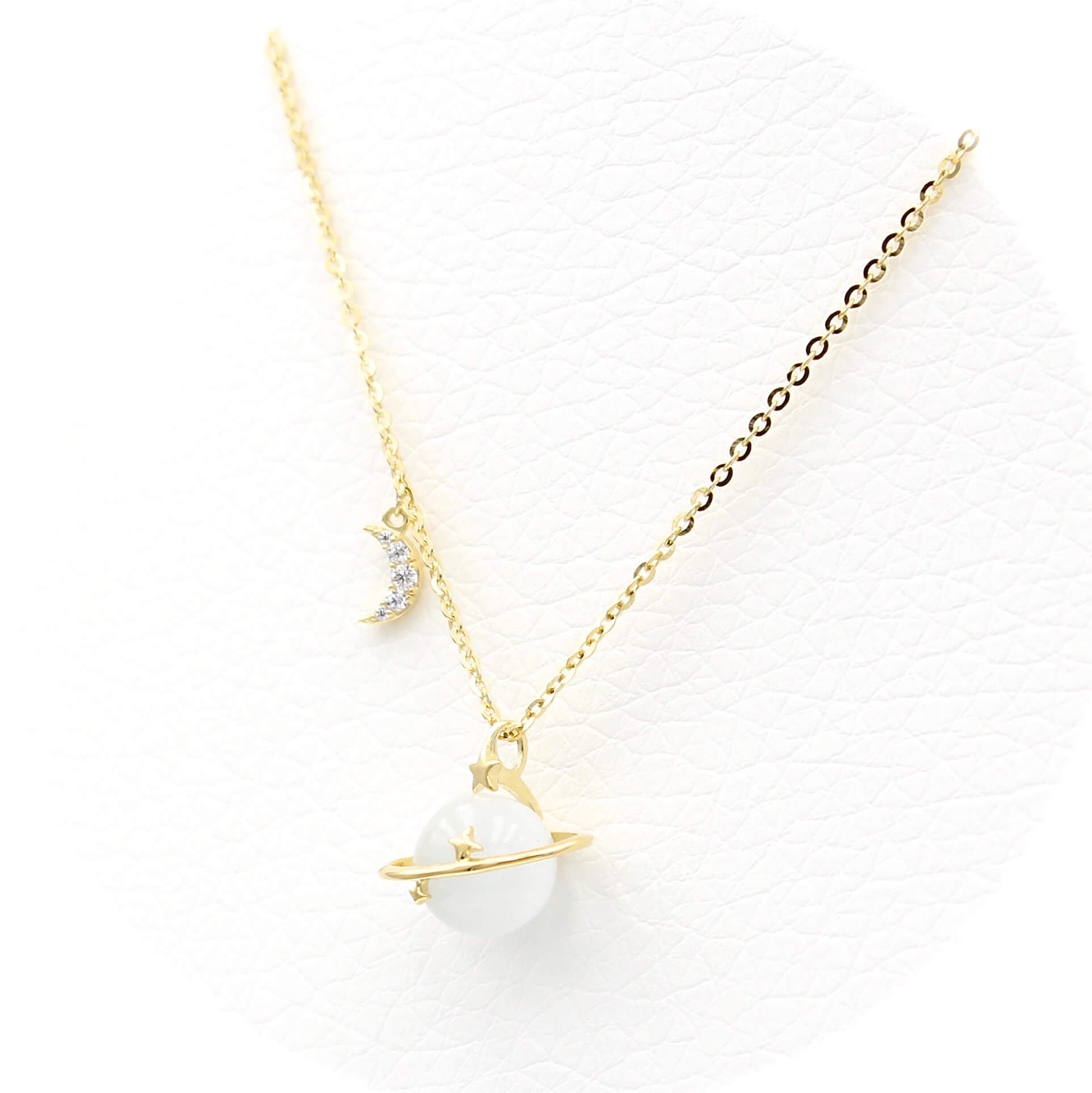 Επίχρυσο κολιέ 925 με φεγγαρόπετρα