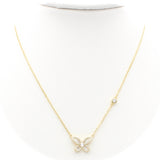 Επίχρυσο ασημένιο κολιέ με μοτίφ πεταλούδα