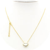 Ασημένιο επίχρυσο κολιέ 925 με μοτίφ καρδία