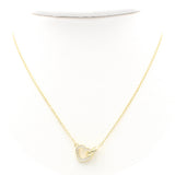 Ασημένιο επιχρυσωμένο κολιέ 925 με καρδιά