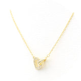 Ασημένιο επιχρυσωμένο κολιέ 925 με καρδιά