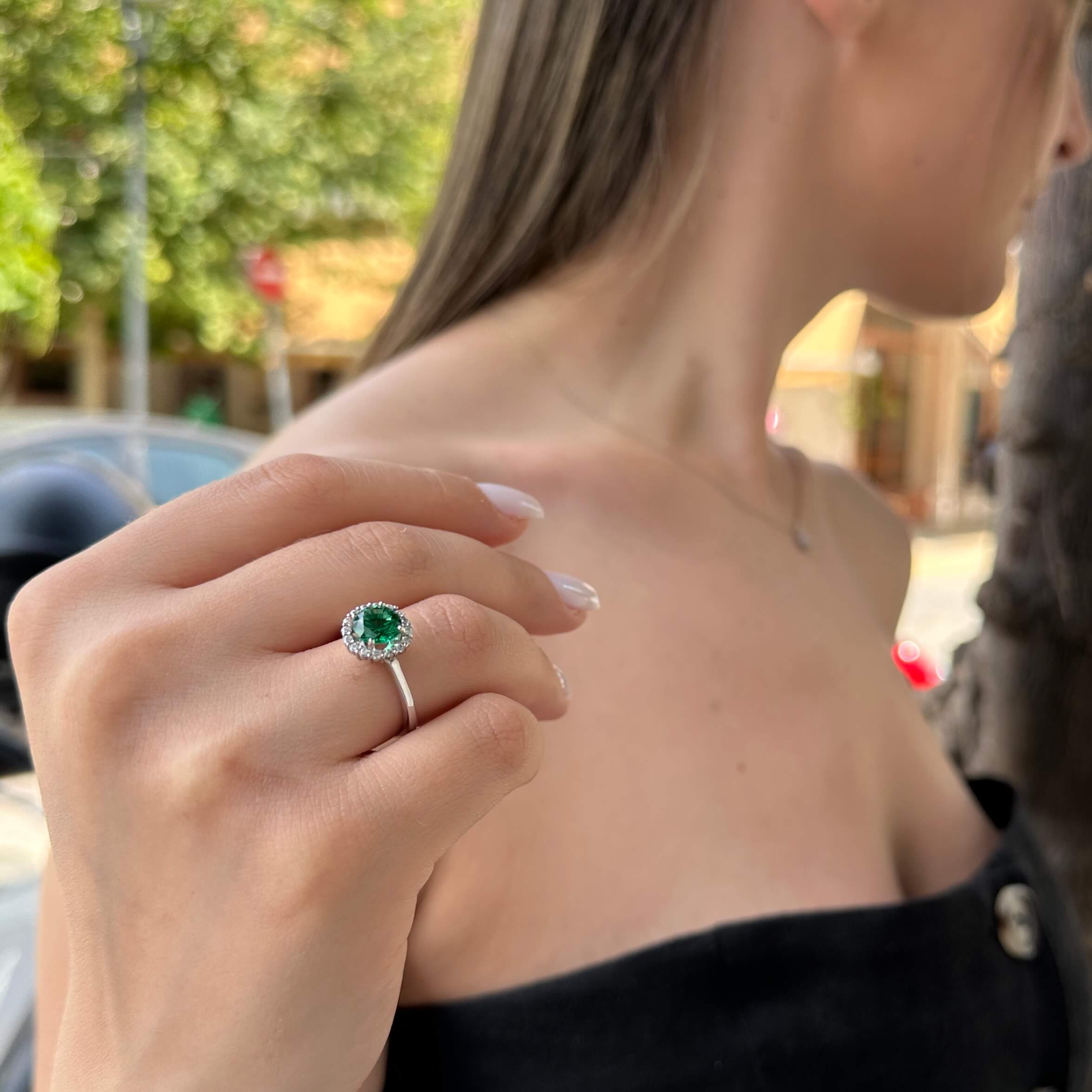 Λευκόχρυσο δαχτυλίδι - WD242