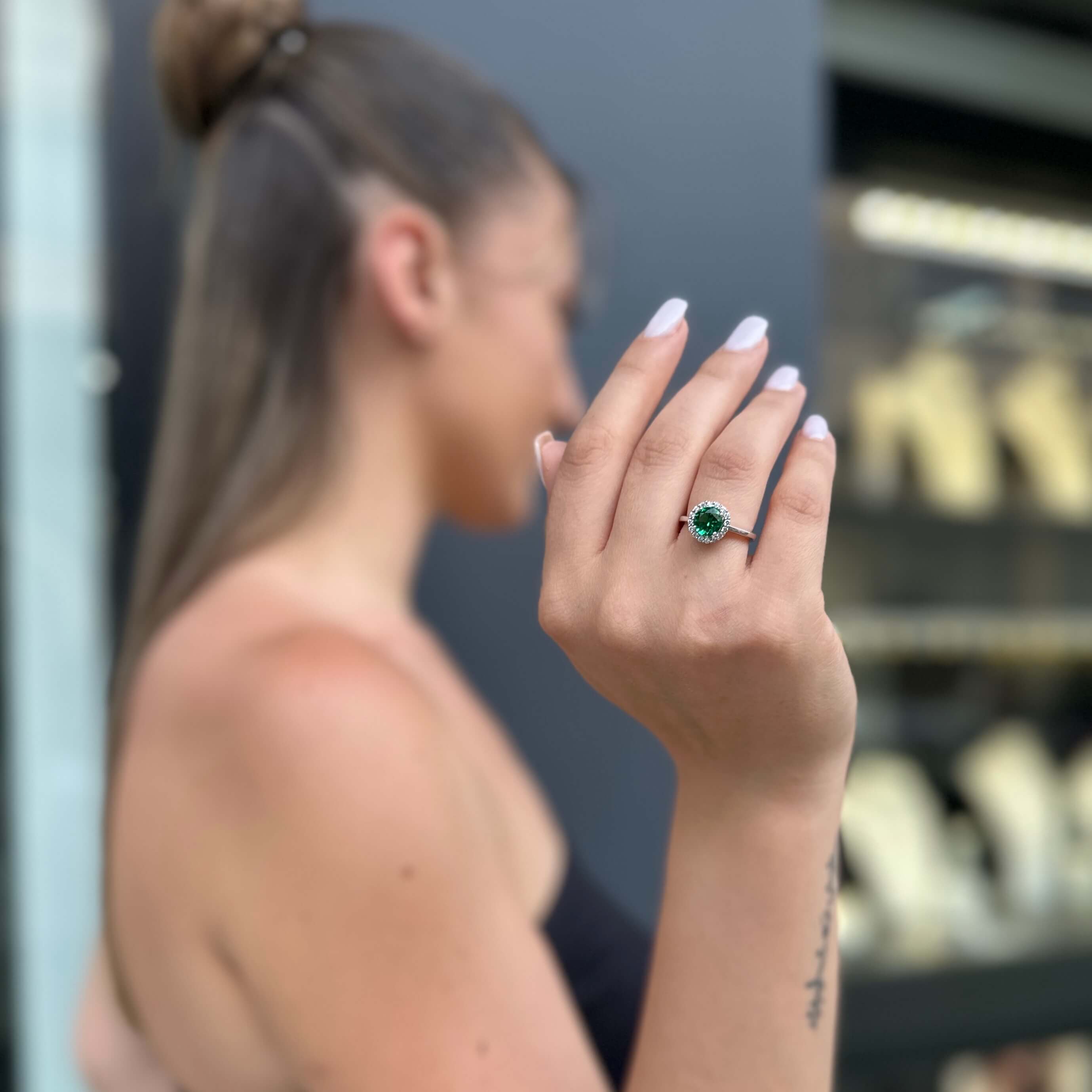 Λευκόχρυσο δαχτυλίδι - WD242