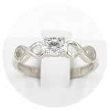 Μονόπετρο δαχτυλίδι λευκόχρυσο - WDZ316