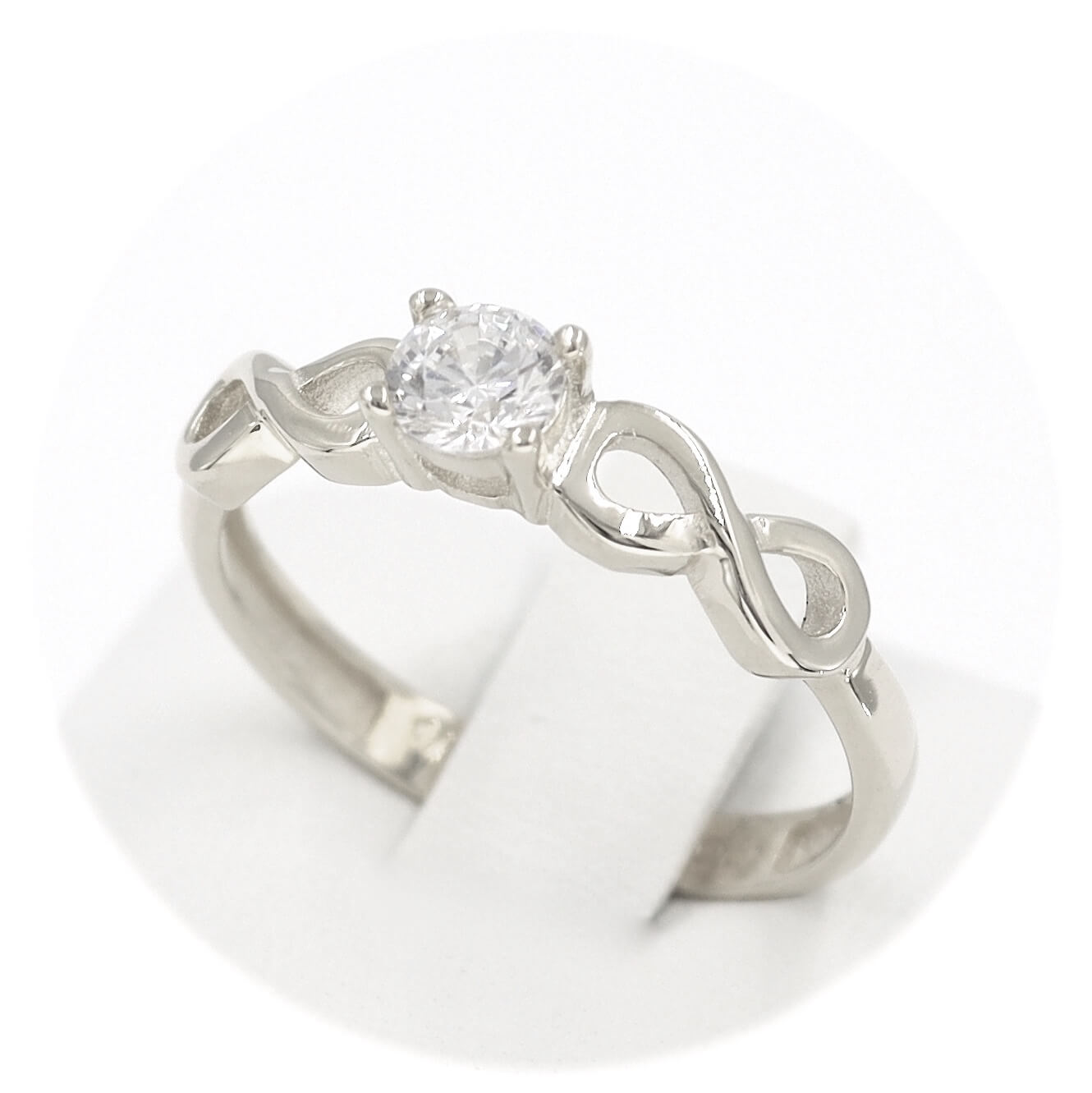 Μονόπετρο δαχτυλίδι λευκόχρυσο - WDZ316