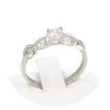 Μονόπετρο δαχτυλίδι λευκόχρυσο - WDZ316