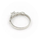 Μονόπετρο δαχτυλίδι λευκόχρυσο - WDZ316