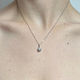 Λευκόχρυσο κολιέ