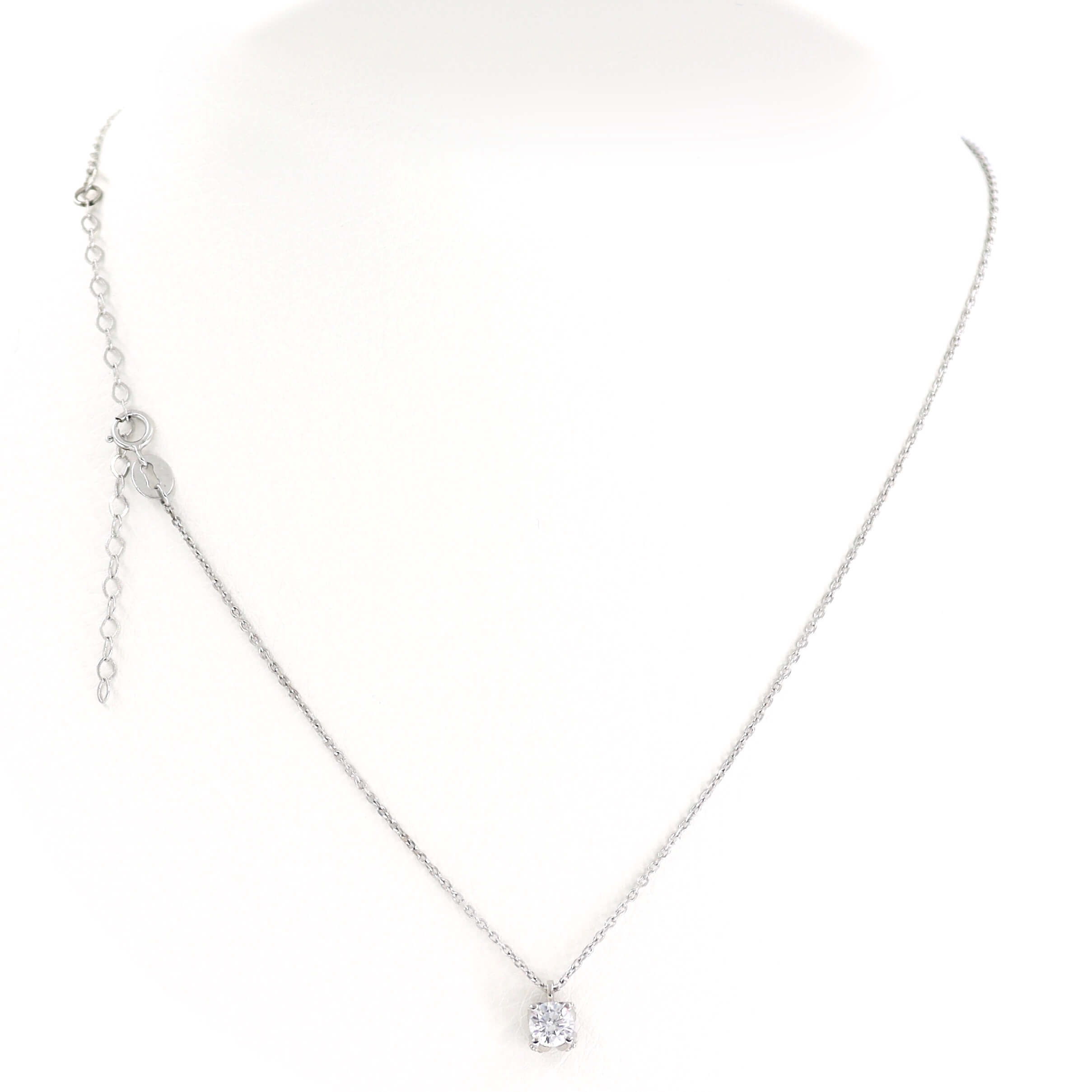 Λευκόχρυσο κολιέ