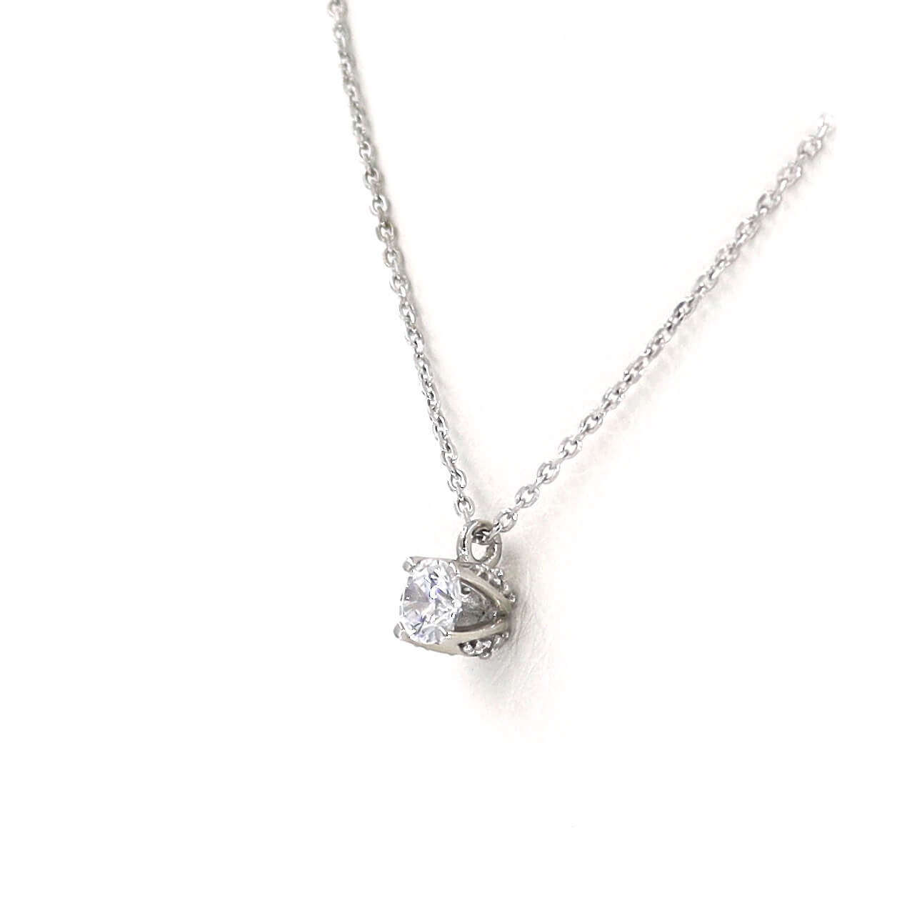 Λευκόχρυσο κολιέ