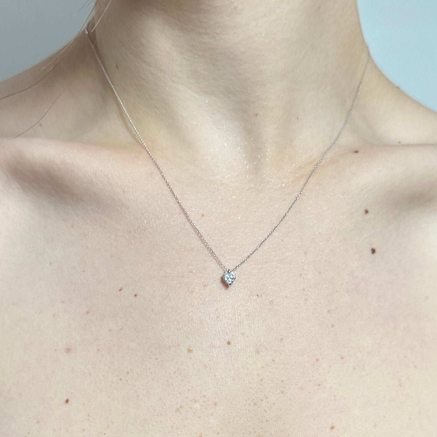 Λευκόχρυσο κολιέ