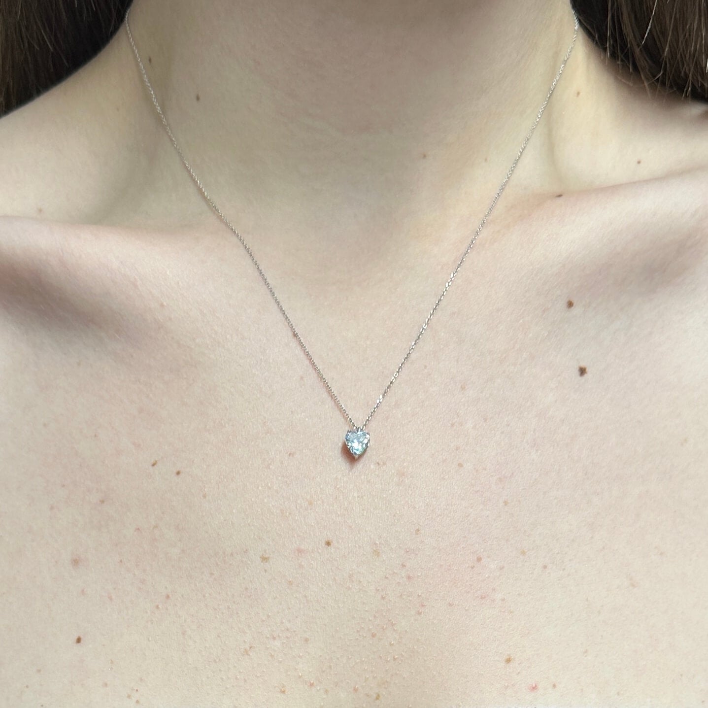 Λευκόχρυσο κολιέ