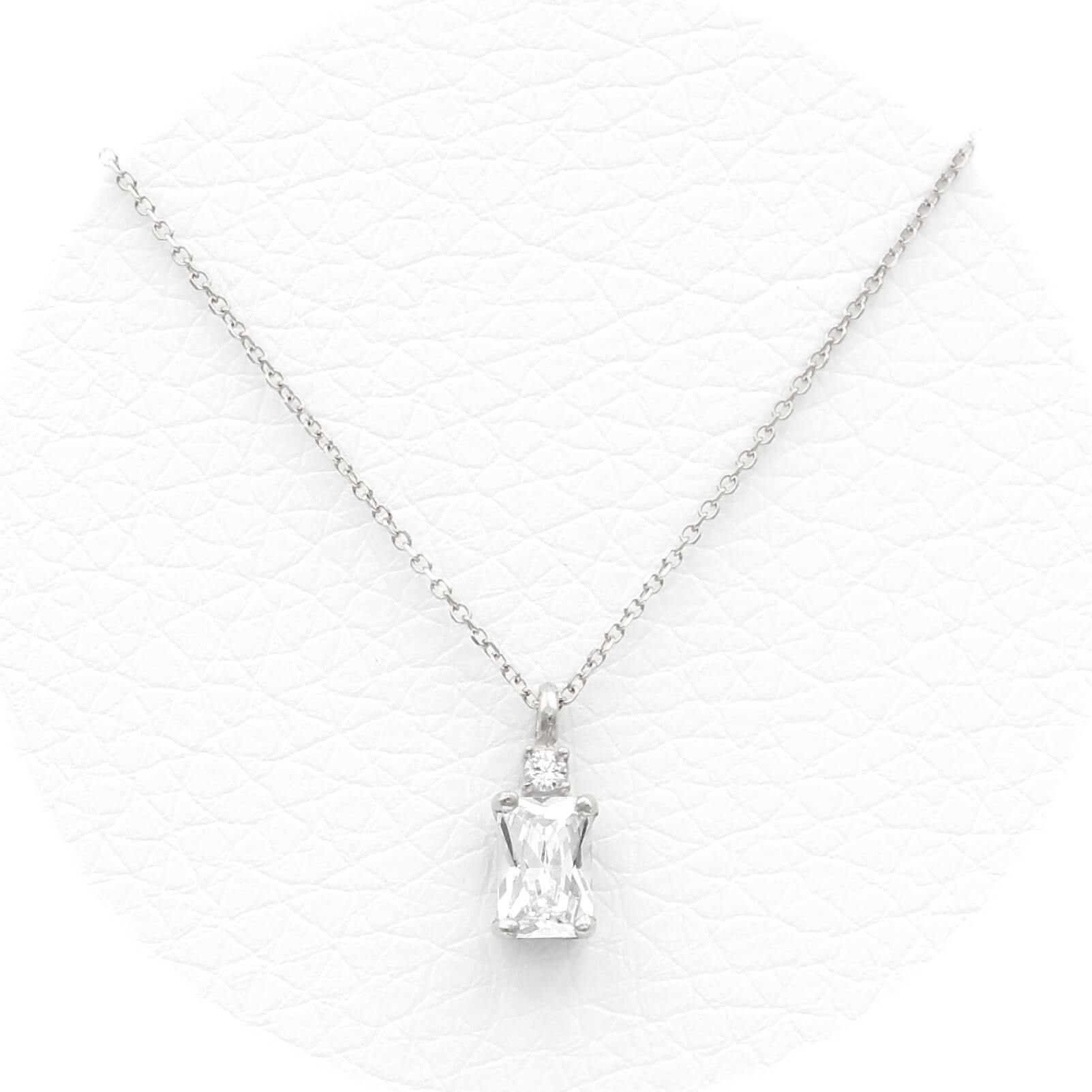 Λευκόχρυσο κολιέ