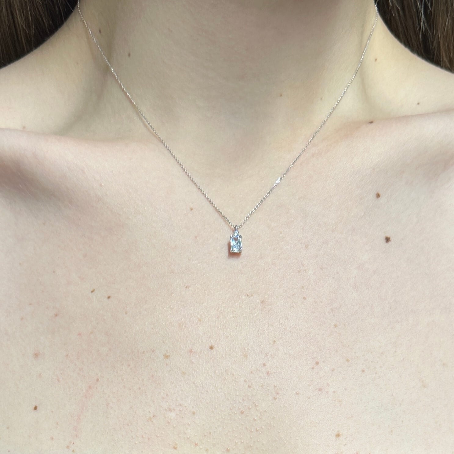 Λευκόχρυσο κολιέ