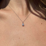 Λευκόχρυσο κολιέ