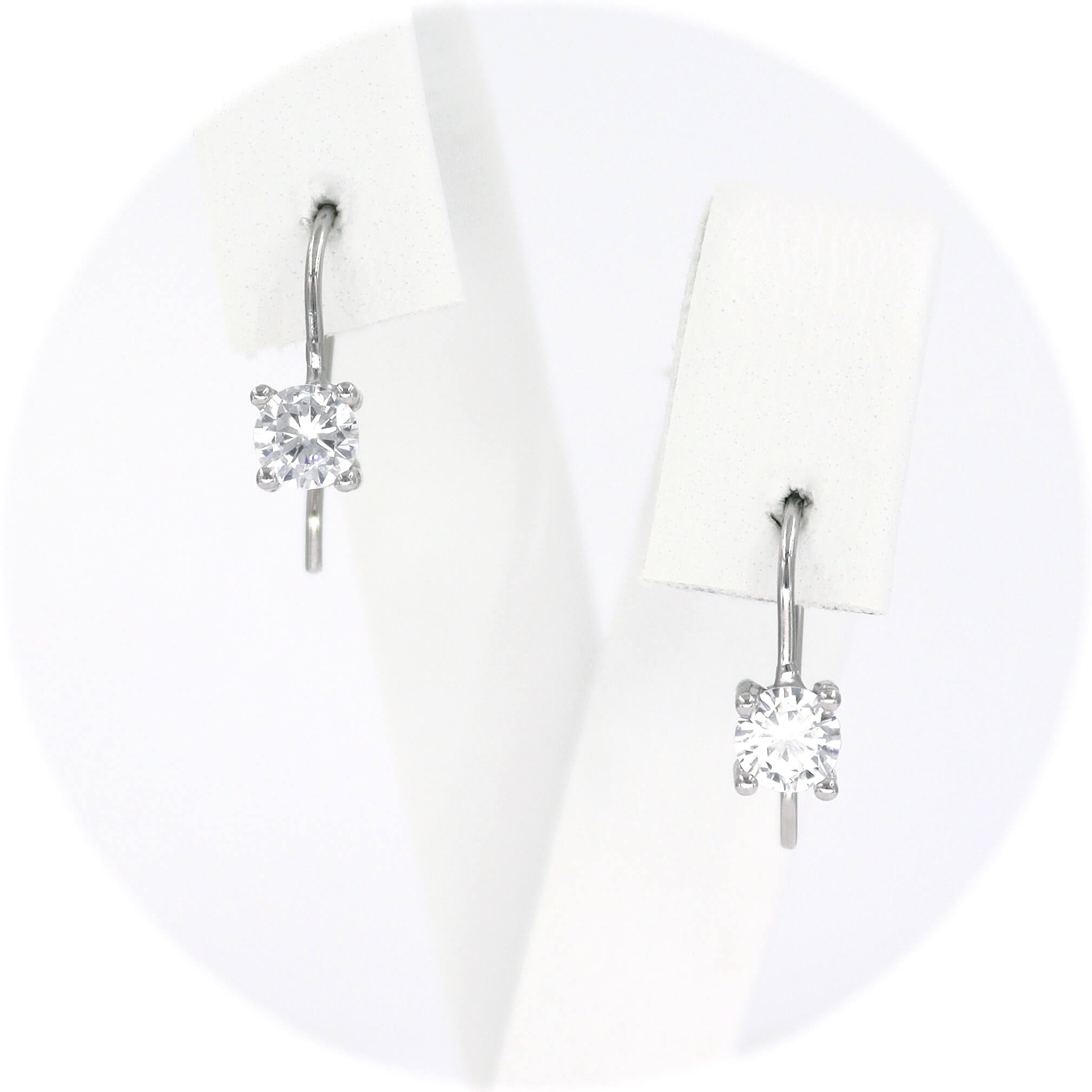 Ασημένια κρεμαστά σκουλαρίκια 4.00mm