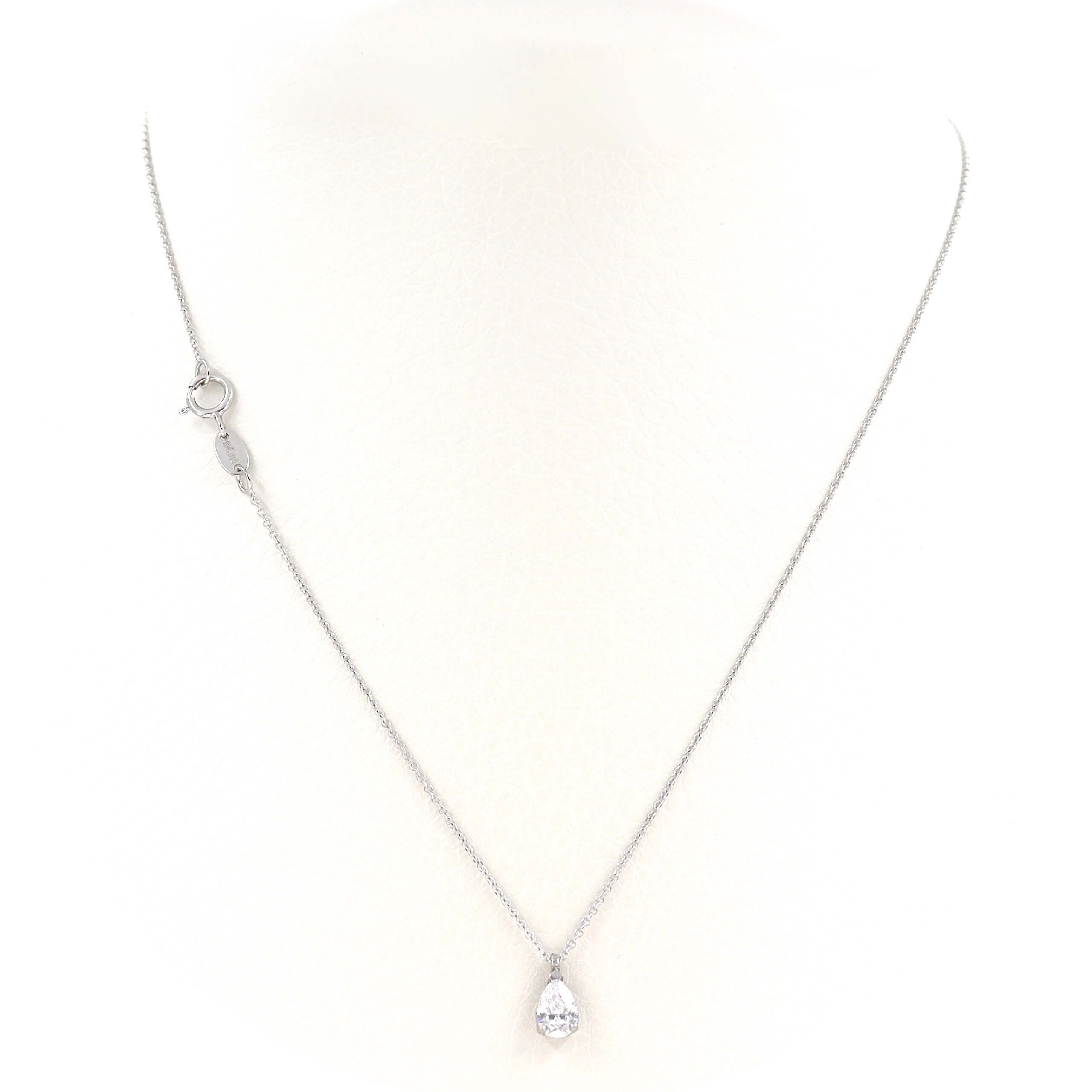 Λευκόχρυσο κολιέ