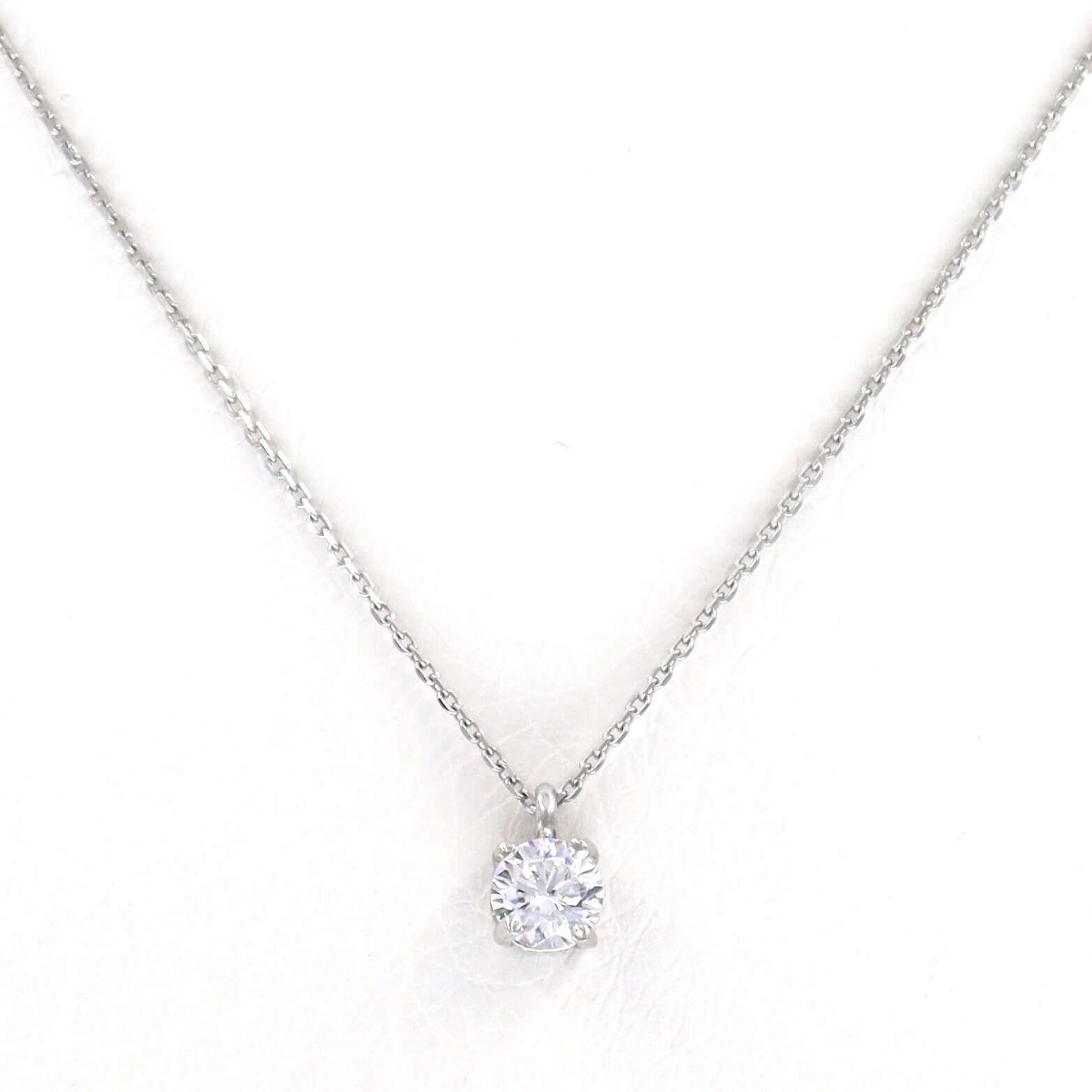 Λευκόχρυσο κολιέ